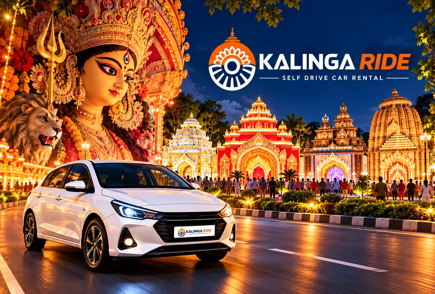 Durga Puja Self Drive Car Rental Bhubaneswar & Cuttack Pandal Hopping