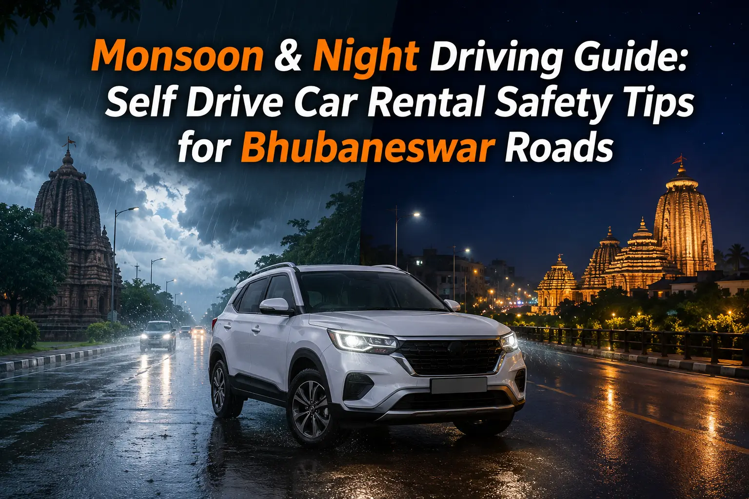 Monsoon and night driving safety tips bhubaneswar